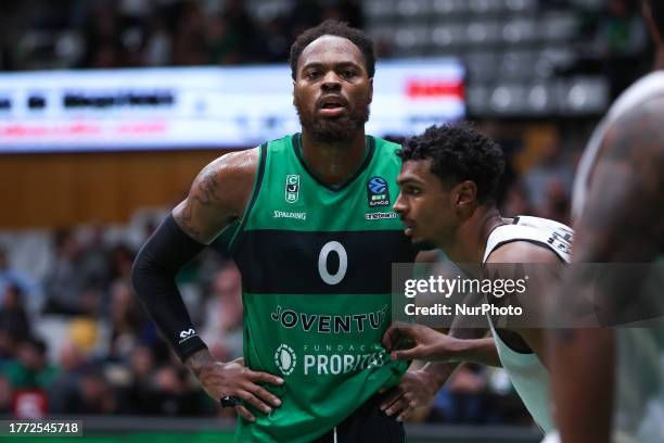 Deshaun Thomas of Joventut Badalona during the Eurocup match between Joventut Badalona and London Lions at Pabellon Olimpico de Badalona on November...