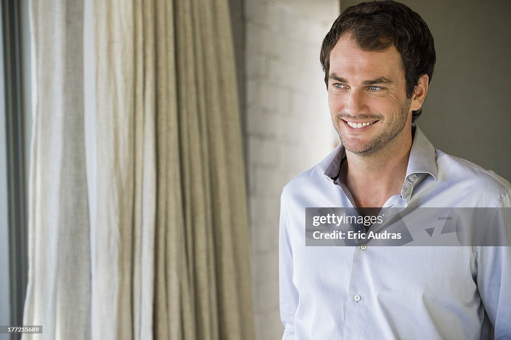 Close-up of a man smiling