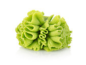 Close up of green Wasabi cabbage