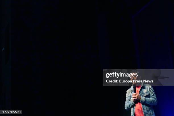 Antonio Banderas and Alessandra Garcia hold a meeting with young people at the Teatro del Soho Caixabank, on November 3 in Malaga . The actor from...