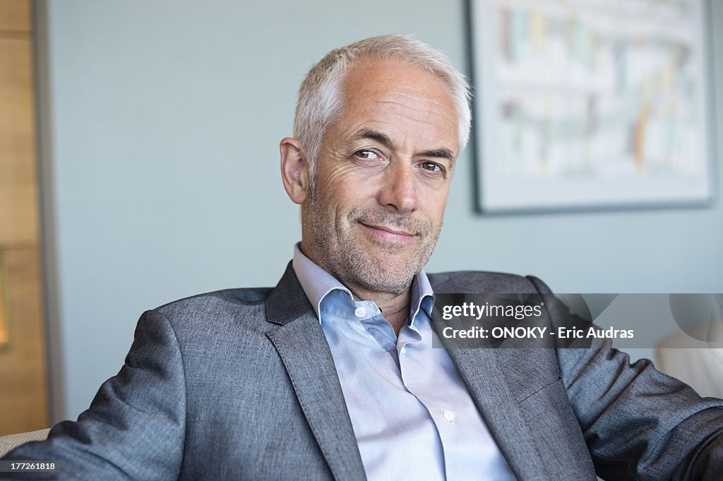 Portrait of a businessman smiling