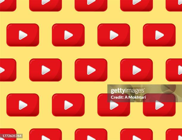 youtube repetitive texture. - graphic print stock illustrations