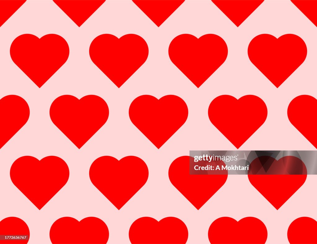 Repeting Heart Pattern Repeating Heart Texture High-Res Vector Graphic - Getty Images