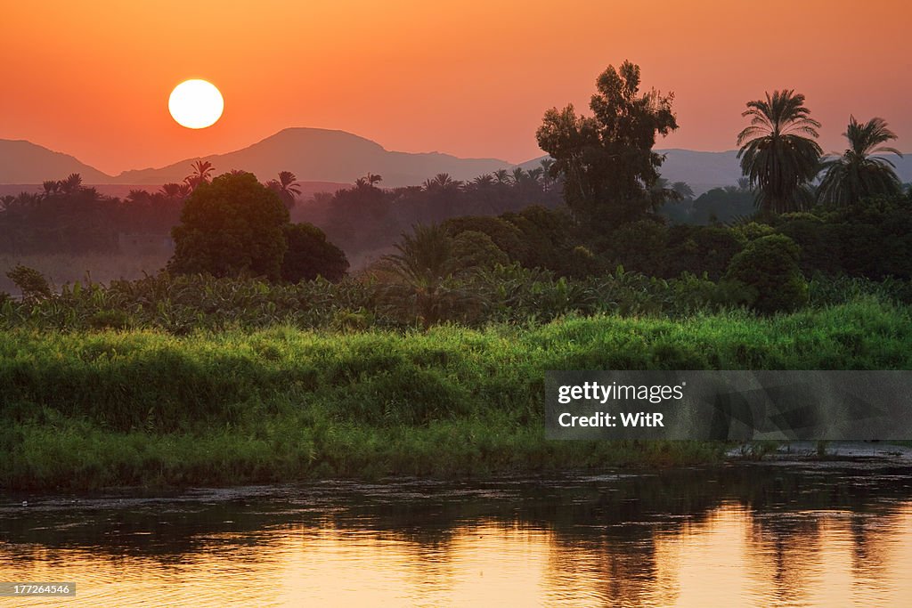 The Nile sunrise scenery