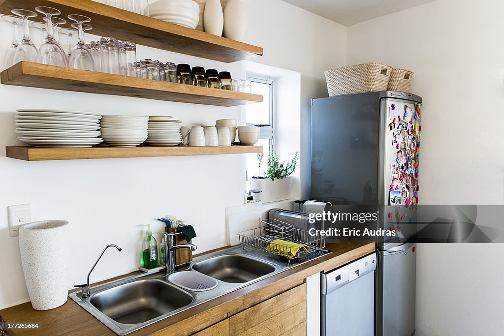 Interiors of a kitchen