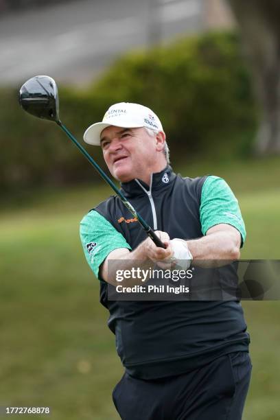 Paul Lawrie of Scotland in action during Day One of the Farmfoods European Senior Masters hosted by Peter Baker played on the South Course at La...