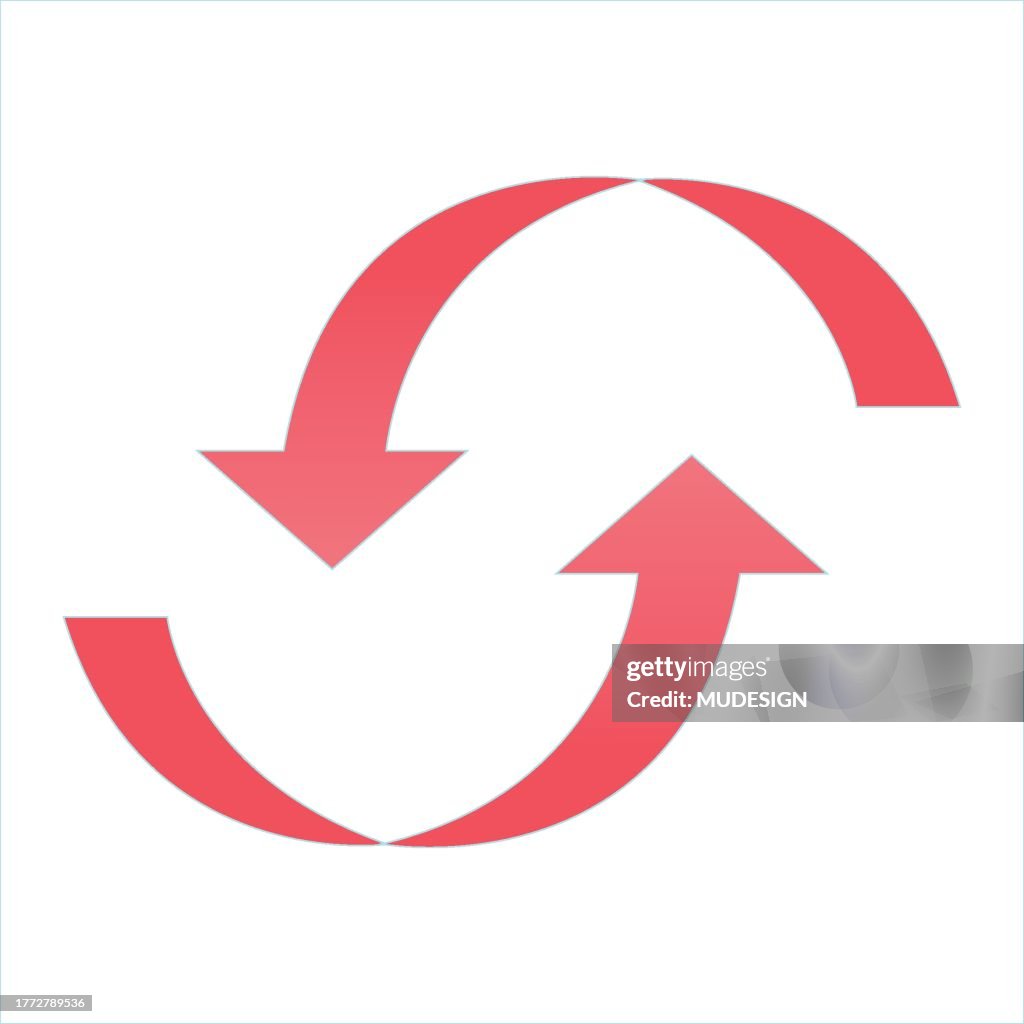 Round Arows Two Round Arrows High-Res Vector Graphic - Getty Images
