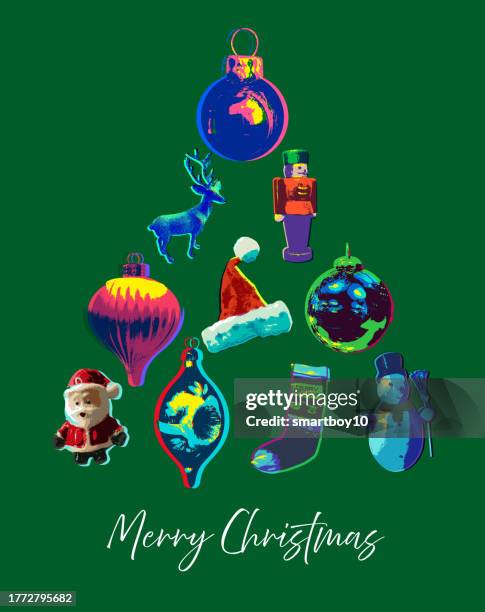 christmas greeting - christmas cracker stock illustrations