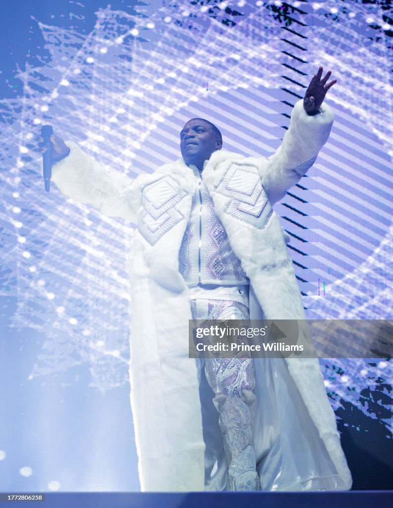 Akon Rapper Concert Akon performs during