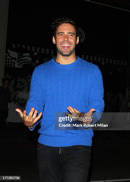 Spencer Matthews at PING club on August 22, 2013 in London, England.