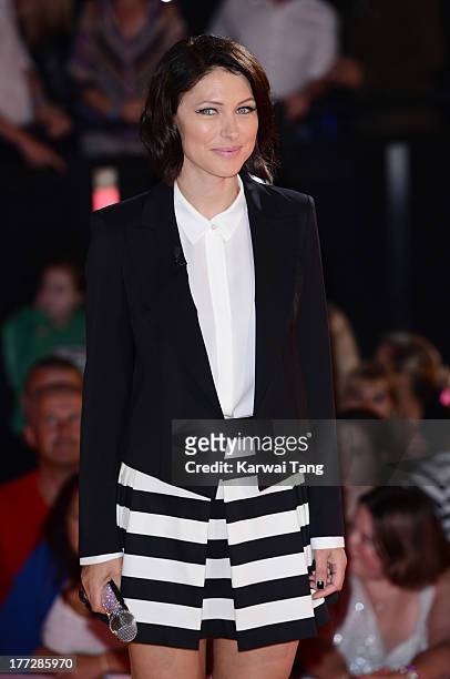 Emma Willis hosts the Celebrity Big Brother House at Elstree Studios on August 22, 2013 in Borehamwood, England.