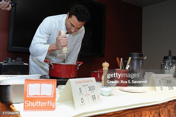 Rocco DiSpirito attends Shutterfly Photo Story for iPad dinner hosted by Rocco DiSpirito at SD26 on August 22, 2013 in New York City.