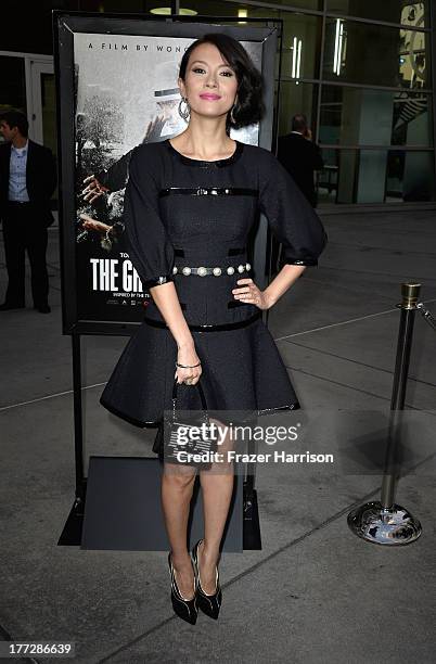 Actress Ziyi Zhang arrives at the Screening Of The Weinstein Company And Annapurna Pictures' "The Grandmaster" at ArcLight Cinemas on August 22, 2013...