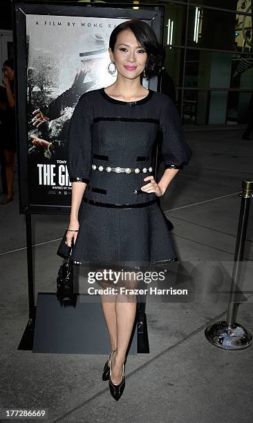 Actress Ziyi Zhang arrives at the Screening Of The Weinstein Company And Annapurna Pictures' "The Grandmaster" at ArcLight Cinemas on August 22, 2013...