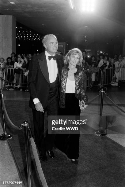 Harvey Korman and Deborah Korman attend an event, presented by the Women's Guild of Cedars-Sinai Medical Center, in Century City, California, on...