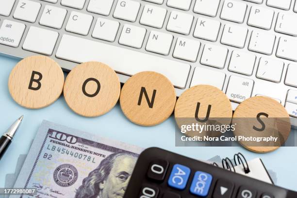 bonus concept - bonus pay stock pictures, royalty-free photos & images