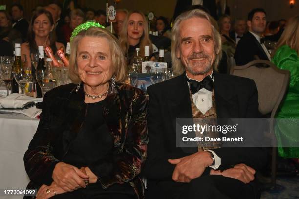 Sinead Cusack and Jeremy Irons attend the 41st Irish Post Awards at The Grosvenor House Hotel on November 9, 2023 in London, England.
