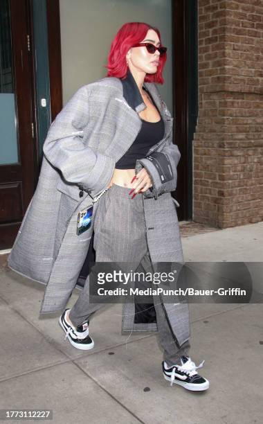 Megan Fox is seen on November 09, 2023 in New York City.