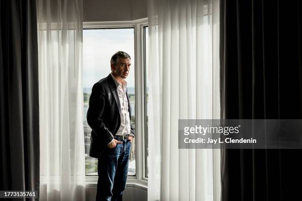 Actor Steve Coogan are photographed for Los Angeles on September 9, 2013 inside Soho House in Toronto, Canada. PUBLISHED IMAGE. CREDIT MUST READ: Jay...