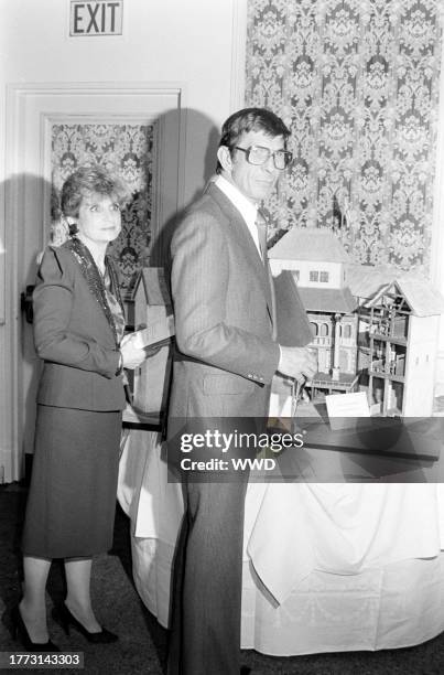 Sandra Zober and Leonard Nimoy attend an event, presented by Shakespeare's Globe Foundation , at the Beverly Wilshire Hotel in Beverly Hills,...