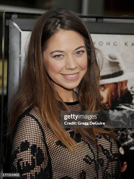 Actress Analeigh Tipton arrives at the Los Angeles premiere of "The Grandmaster" at ArcLight Cinemas on August 22, 2013 in Hollywood, California.