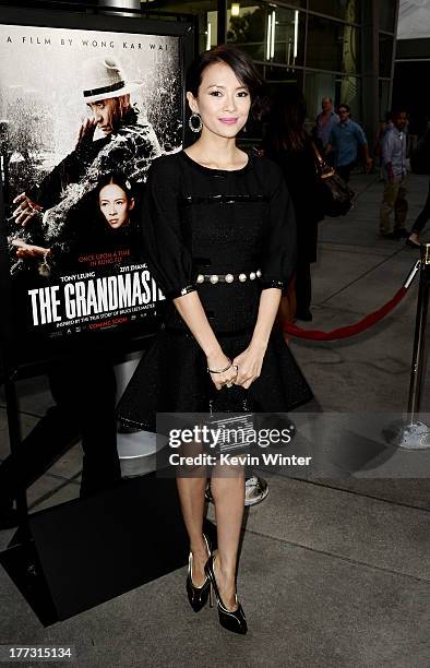 Actress Ziyi Zhang arrives at a screening of The Weinstein Company's "The Grandmaster" at the Arclight Theatre on August 22, 2013 in Los Angeles,...