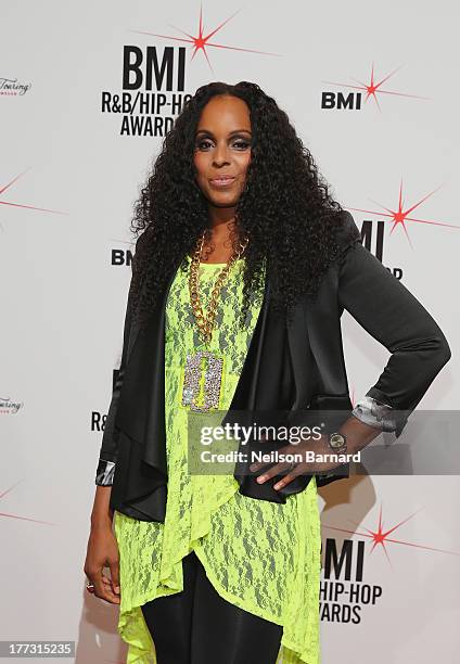 Angela Hunte attends the 2013 BMI R&B/Hip-Hop Awards at Hammerstein Ballroom on August 22, 2013 in New York City.