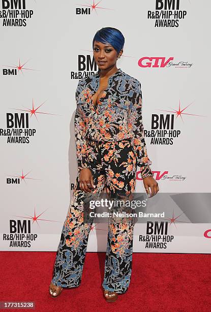 Sonyae Elise attends the 2013 BMI R&B/Hip-Hop Awards at Hammerstein Ballroom on August 22, 2013 in New York City.