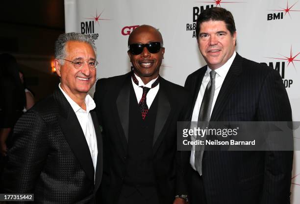 President and CEO, Del Bryant and MC Hammer attend 2013 BMI R&B/Hip-Hop Awards at Hammerstein Ballroom on August 22, 2013 in New York City.