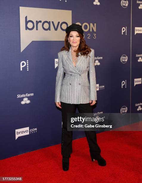 Lisa Vanderpump of "Vanderpump Rules" television series attends BravoCon 2023 at Caesars Forum on November 03, 2023 in Las Vegas, Nevada.