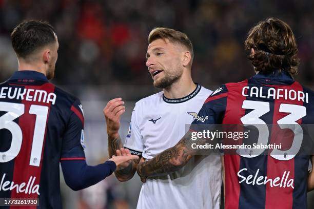 Ciro Immobile of SS Lazio during the Serie A TIM match between Bologna FC and SS Lazio at Stadio Renato Dall'Ara on November 03, 2023 in Bologna,...