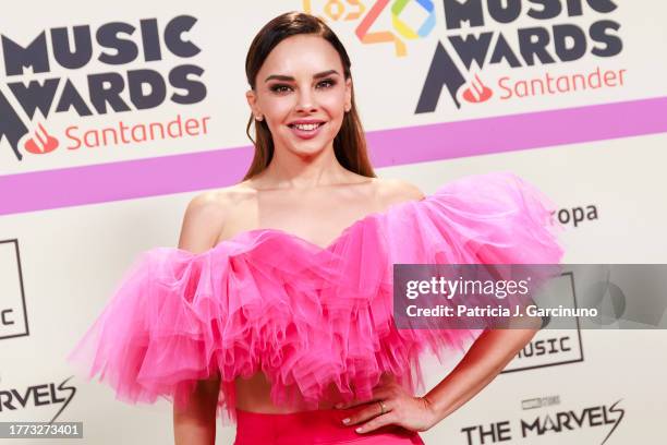 Chenoa attends the red carpet at the "LOS40 Music Awards Santander 2023" at WiZink Center on November 03, 2023 in Madrid, Spain.