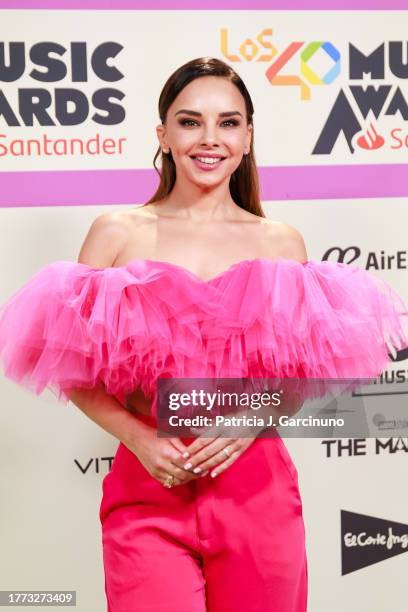 Chenoa attends the red carpet at the "LOS40 Music Awards Santander 2023" at WiZink Center on November 03, 2023 in Madrid, Spain.