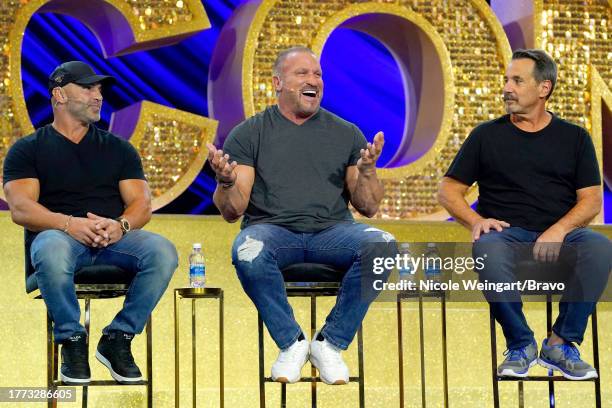 Magic Men of Jersey" Panel from Caesars Forum in Las Vegas, NV on Friday, November 3, 2023 -- Pictured: Joe Gorga, Frank Catania, Joe Benigno --