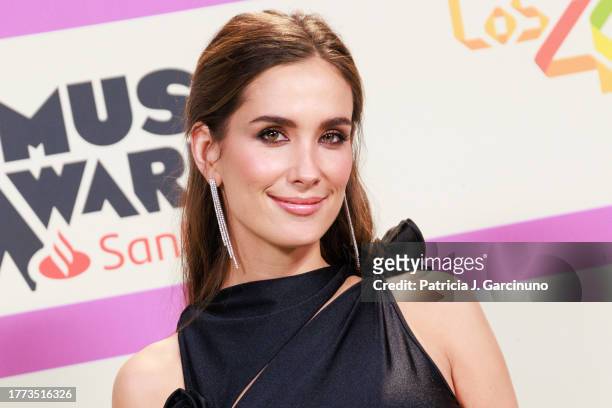 Maria Pombo attends the red carpet at the "LOS40 Music Awards Santander 2023" at WiZink Center on November 03, 2023 in Madrid, Spain.