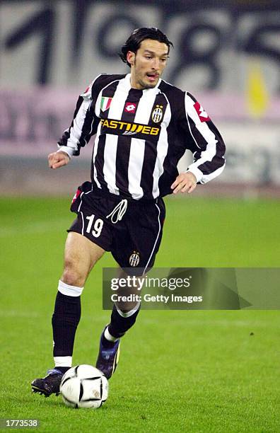 Gianluca Zambrotta of Juventus in action during the Serie A match between Juventus and Empoli, played at the Stadio Delle Alpi, Turin, Italy on...