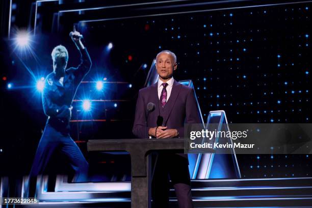 Andrew Ridgeley performs onstage during the 38th Annual Rock & Roll Hall Of Fame Induction Ceremony at Barclays Center on November 03, 2023 in New...