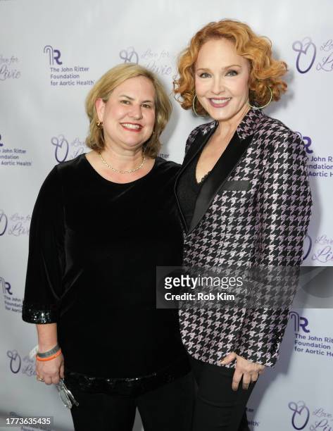 Amy Yasbeck and guest attend "An Evening From The Heart" hosted by The John Ritter Foundation at Lavo on November 03, 2023 in New York City.