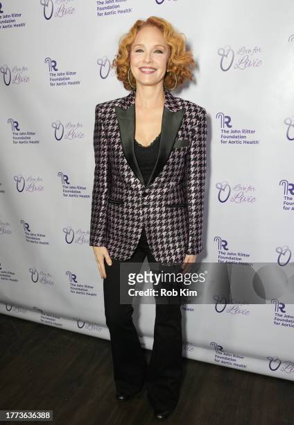 Amy Yasbeck attends "An Evening From The Heart" hosted by The John Ritter Foundation at Lavo on November 03, 2023 in New York City.