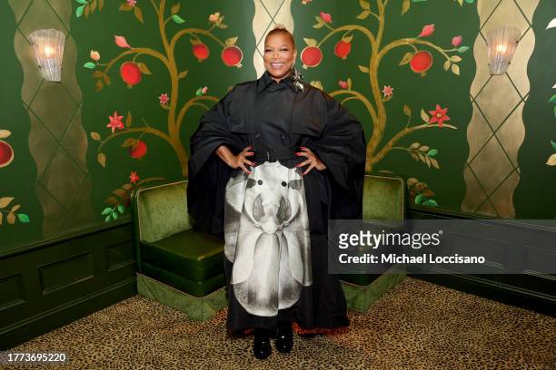 Queen Latifah poses backstage during the 38th Annual Rock & Roll Hall Of Fame Induction Ceremony at Barclays Center on November 03, 2023 in New York...