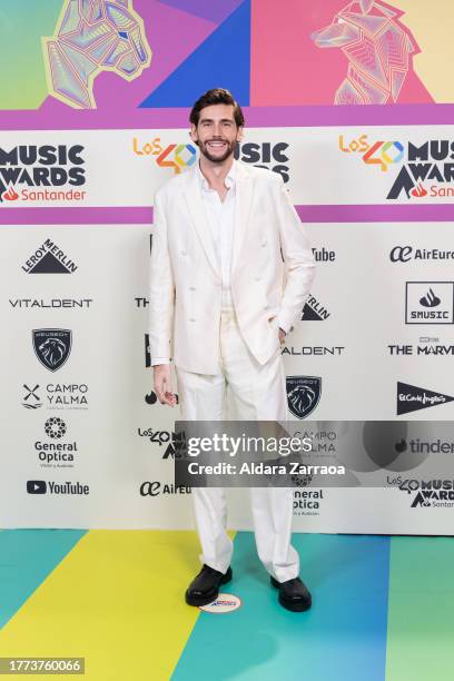 Alvaro Soler attends the "LOS40 Music Awards Santander 2023" photocall at WiZink Center on November 03, 2023 in Madrid, Spain.