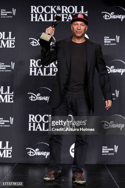 Tom Morello attends the 38th Annual Rock & Roll Hall Of Fame Induction Ceremony at Barclays Center on November 03, 2023 in New York City.