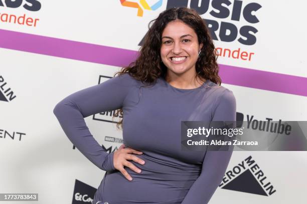 Esperansa Grasia attends the "LOS40 Music Awards Santander 2023" photocall at WiZink Center on November 03, 2023 in Madrid, Spain.