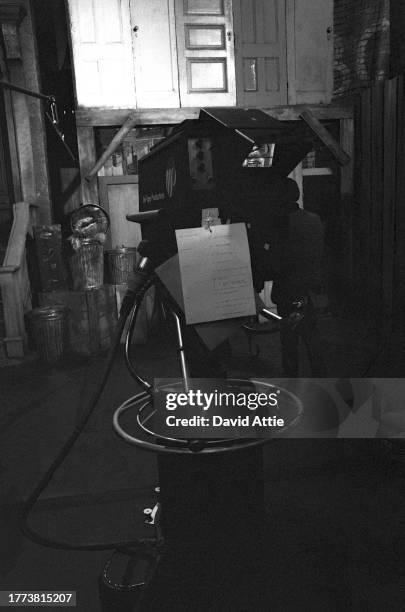 Muppet Oscar the Grouch during the taping of Sesame Street's very first season, taken for America Illustrated Magazine, at Reeves TeleTape Studio in...