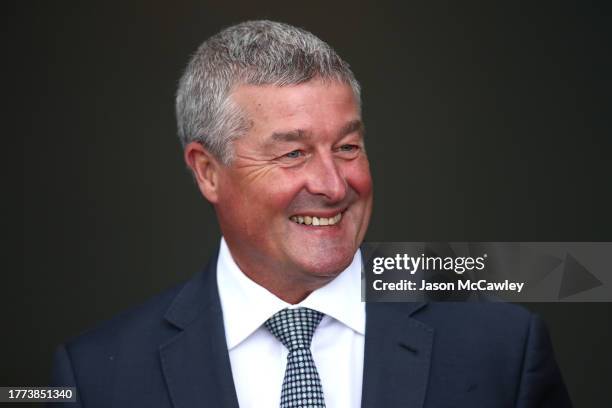 Darren Beadman looks on ahead of Race 7 The Giga Kick Stakes during Sydney Racing at Rosehill Gardens on November 04, 2023 in Sydney, Australia.