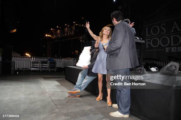 Giada De Laurentiis and Josh Guerrero attend the Festa Italiana with Giada de Laurentiis opening night celebration of the third annual Los Angeles...