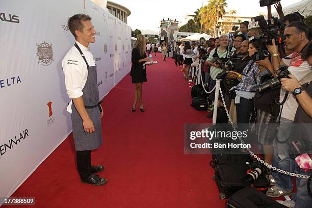 Zach Pollack attends the Festa Italiana with Giada de Laurentiis opening night celebration of the third annual Los Angeles Food & Wine Festival on...