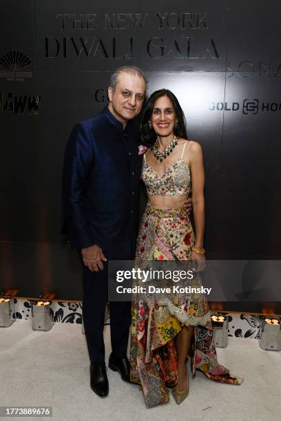 Preet Bharara and Dalya Bharara attend The New York Diwali Gala 2023 at the Mandarin Oriental Hotel on November 03, 2023 in New York City.