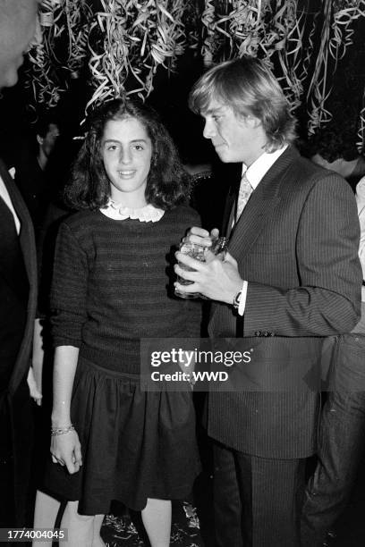 Christopher Atkins attends a party, celebrating the 16th birthday of Calvin Klein's daughter, at Studio 54 in New York City on October 22, 1982.