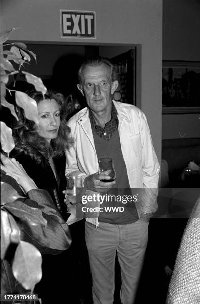 Kathleen Tynan and Tony Richardson attend a party at Adriano's restaurant in Los Angeles, California, on January 11, 1979.